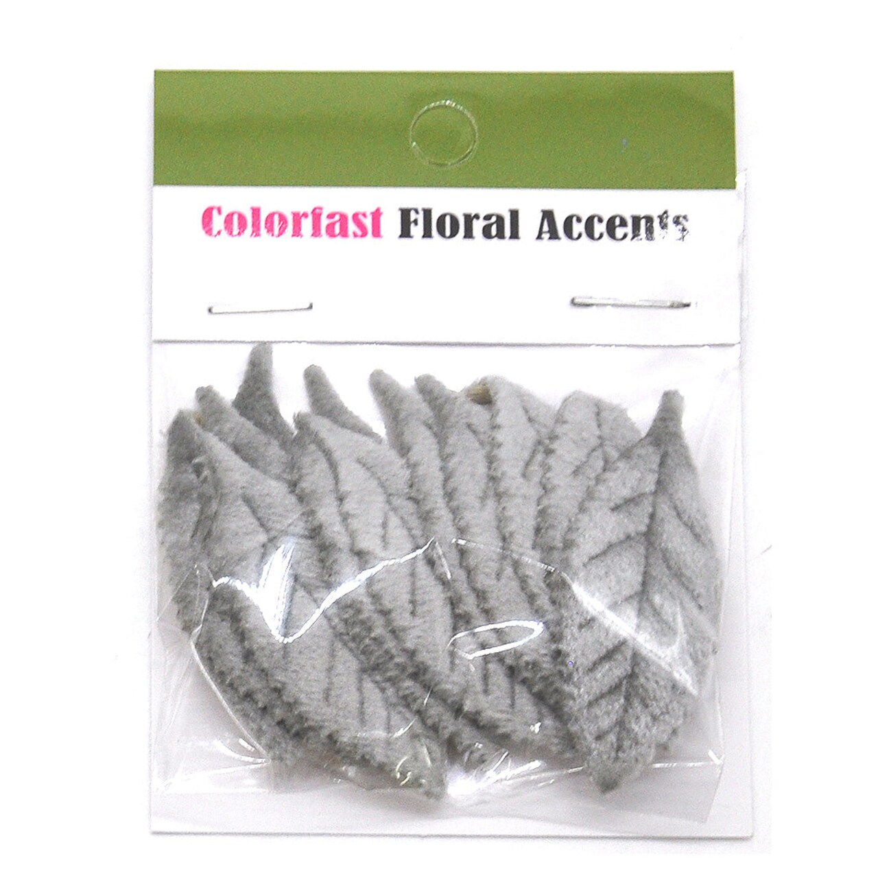 Belagio Colorfast Floral Accents, 1.75" x 2", Velvet Leaves, 12 Piece Pack, Gunmetal